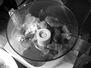 Shrimp, Egg, Cornstarch, Cooking Wine Blended
