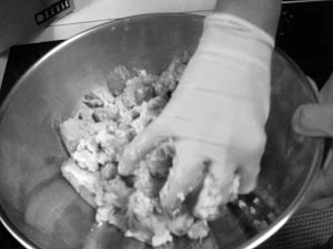 Combine well by hand
