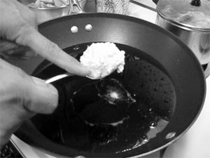 Scoop into balls to deep fry